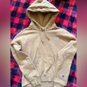 Size small teen girl champion hoodie tan colour